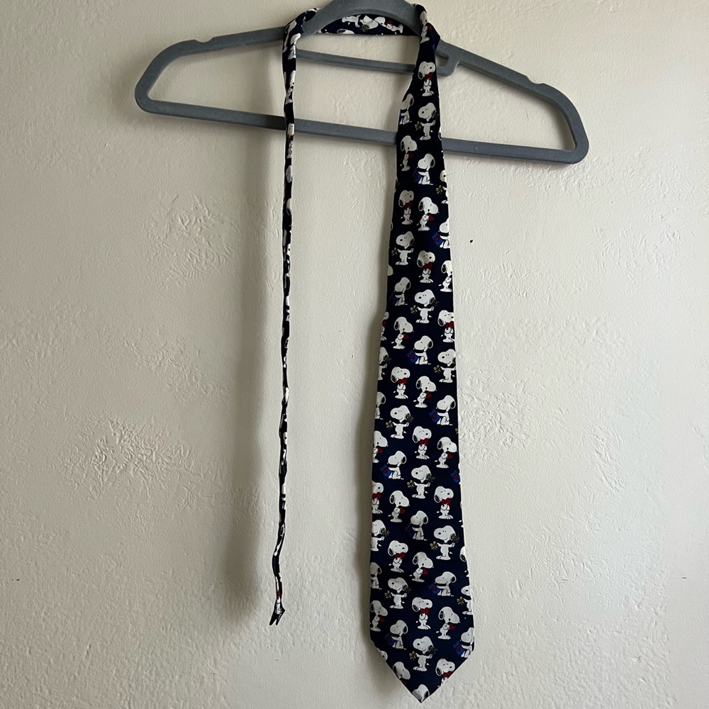 Blue Peanuts Tie